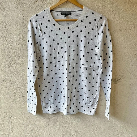 Banana Republic Dotted Crew Neck Sweater Size Small - Picture 1 of 5